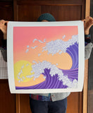 "California Bunnywave Mavericks" limited edition archival print