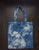 Dolphin Love shibori dyed shopping bag