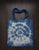 Dolphin Love shibori dyed shopping bag
